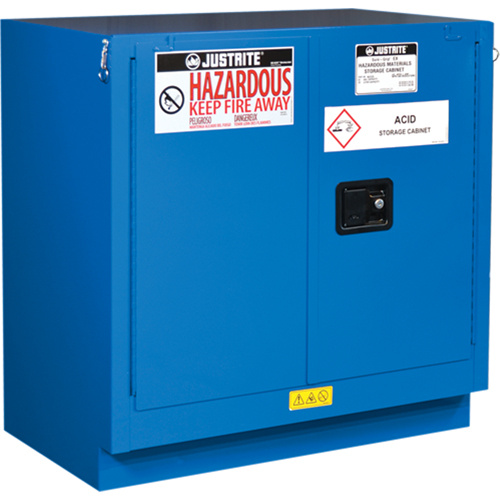 ChemCor&reg; Lined Hazardous Material Undercounter Safety Cabinets, 22 gal., 35" x 35" x 22" Pathway Supply LP