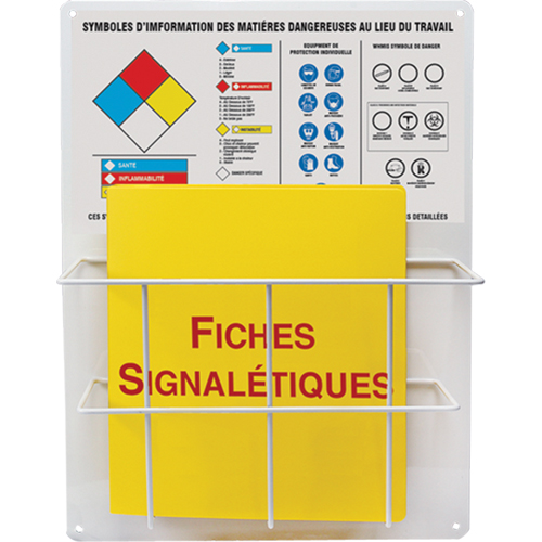 Panneaux de style panier pour mati&egrave;res dangereuses, Français, Compris reliures Pathway Supply LP