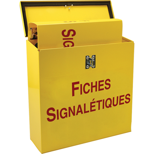 Boîte pour documents de s&eacute;curit&eacute; pour le chantier, Français, Compris reliures Pathway Supply LP