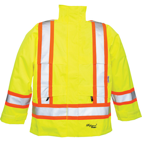 Manteaux 300 deniers Professional Journeyman, Polyester, Petit, Jaune lime haute visibilit&eacute; Pathway Supply LP
