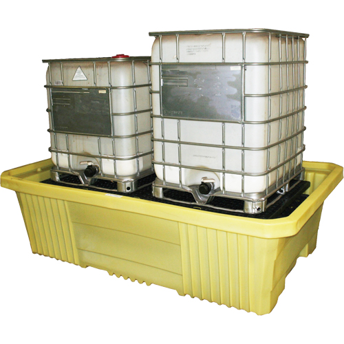 Double IBC 4000i With Drain, 750 US gal. Spill Capacity, 113" x 71" x 32" Pathway Supply LP