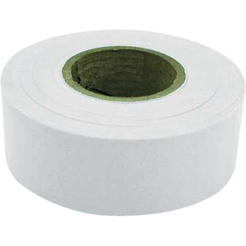 Flagging Tape, 1.2" W x 300' L, White Pathway Supply LP