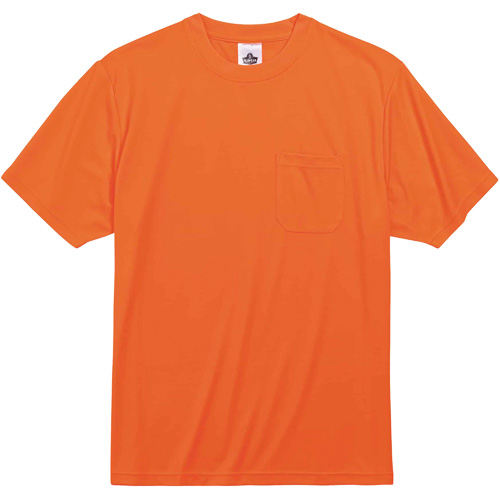 GloWear 8089 Non-Certified T-Shirt, Polyester, Small, High Visibility Orange Pathway Supply LP
