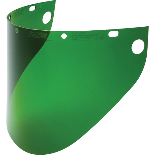 Fibre-Metal&reg; Extended View Faceshield Visor, Propionate, Green Tint Pathway Supply LP