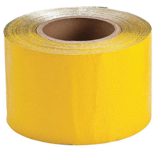 Temporary Pavement Marking Tape, 4" x 150', Vinyl, Yellow Pathway Supply LP