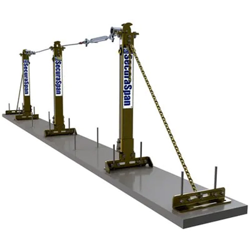 Syst&egrave;me de cordage de s&eacute;curit&eacute; horizontal pour boucle d'armature SecuraSpan Pathway Supply LP
