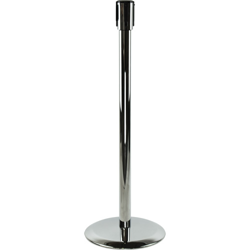 Poteaux recepteurs Slimline TensaBarrier, Hauteur de 38", Chrome poli Pathway Supply LP