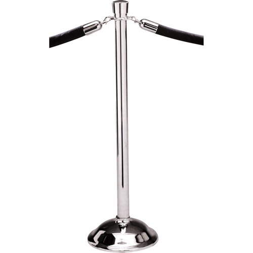 Poteaux portatifs, Hauteur de 39", Chrome satin&eacute; Pathway Supply LP