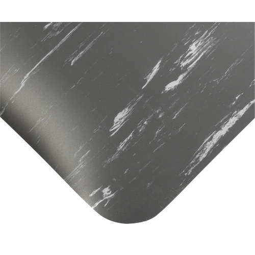 Tile-Top Select Anti-Microbial Mats No.494, Smooth, 3' x 10' x 7/8", Charcoal, PVC Pathway Supply LP