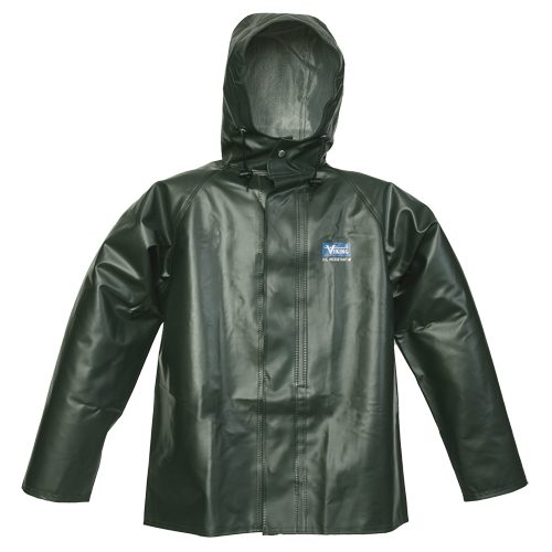Manteau de pluie Journeyman r&eacute;sistant aux produits chimiques, 3T-Grand, Vert, Polyester/PVC Pathway Supply LP
