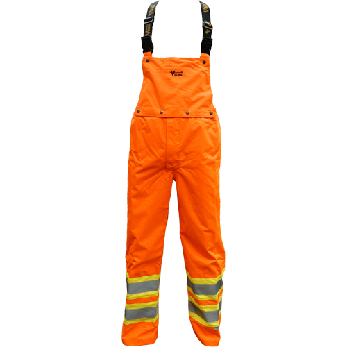 Pantalon de s&eacute;curit&eacute; Journeyman d&eacute;tachable &agrave; bavette, Polyester, Petit, Orange haute visibilit&eacute; Pathway Supply LP