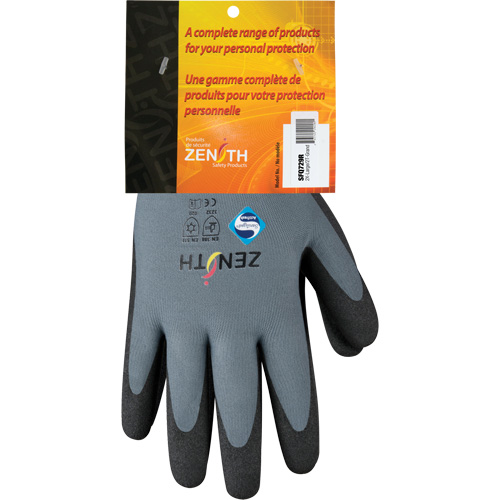 Gants enduits de premi&egrave;re qualit&eacute; ZX-30°, 11/2T-Grand, R&ecirc;vetement PVC, Calibre 15, Enveloppe en Nylon Pathway Supply LP
