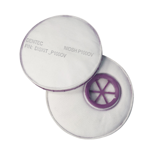 Filtre pour respirateur Diskit, Filtre contre les particules avec suppresion de vapeurs nuisibles, Vapeur organique/Filtre P100 Pathway Supply LP