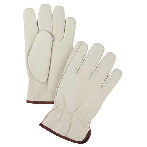 Gants de conducteur doubl&eacute;s pour l'hiver de premi&egrave;re qualit&eacute;, Grand, Paume en Cuir fleur de vache, Molleton Pathway Supply LP