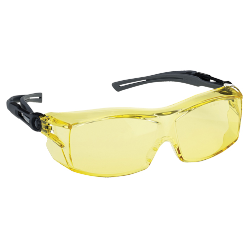 Dynamic OTG Extra Series Safety Glasses, Amber Lens, Anti-Fog/Anti-Scratch, ANSI Z87+/Meets/Exceeds CSA Z94.3 Pathway Supply LP