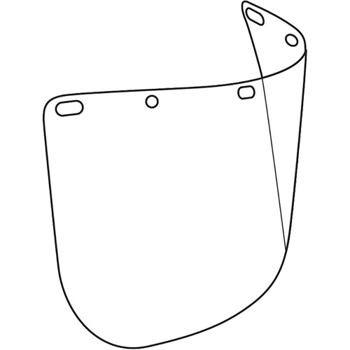 Dynamic Die Cut Faceshield Visor, Polycarbonate, Clear Tint Pathway Supply LP