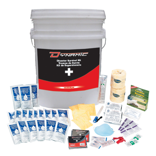 Trousse de premiers soins pour pr&eacute;paration aux situations d'urgence Dynamic, Dispositif m&eacute;dical Classe 1, Seau Pathway Supply LP