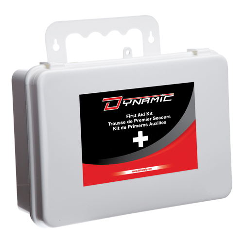 Trousse de premiers soins pour bureau Dynamic, Dispositif m&eacute;dical Classe 1, Boîte en plastique Pathway Supply LP