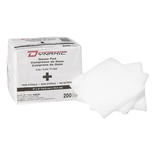 &eacute;ponge de gaze Dynamic, Tampon, 4" lo x 4" la, Dispositif m&eacute;dical Classe 1 Pathway Supply LP