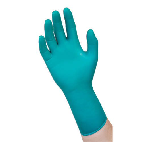 93-260 Chemical Resistant Disposable Gloves, X-Small, Neoprene/Nitrile, 7.8-mil, Powder-Free, Green Pathway Supply LP