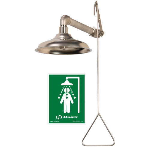 Douche de rinçage enti&egrave;rement en acier inoxydable, Montage mural Pathway Supply LP