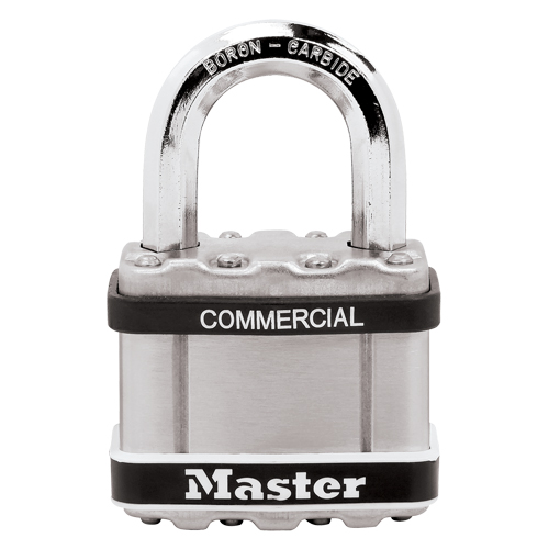 Laminated Padlock, Silver, Keyed Different, Laminated Steel, 2" Width Pathway Supply LP