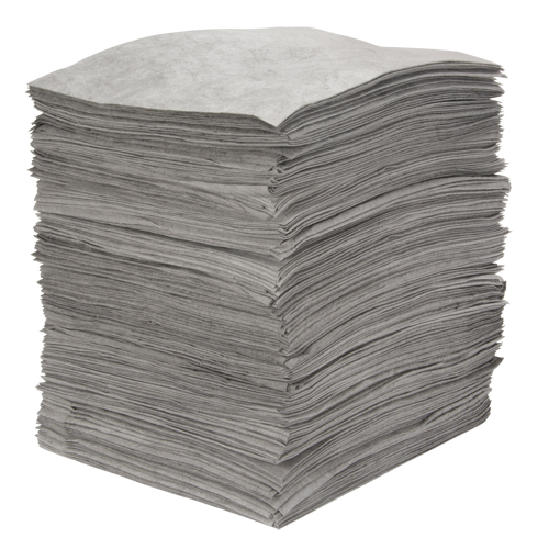 Premium Meltblown Sorbent Pads, Universal, 15" x 18", 30 gal. Absorbancy Pathway Supply LP