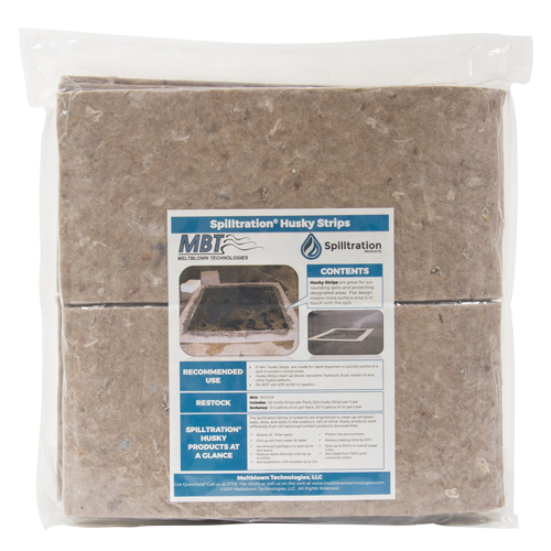 Spilltration Husky Strips, Oil Only, 64" x 8", 4 gal. Absorbancy Pathway Supply LP
