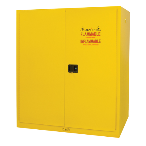 Armoire pour entreposage de barils &agrave; la verticale, Capacit&eacute; de 110 gal. US, 2 barils, Jaune Pathway Supply LP