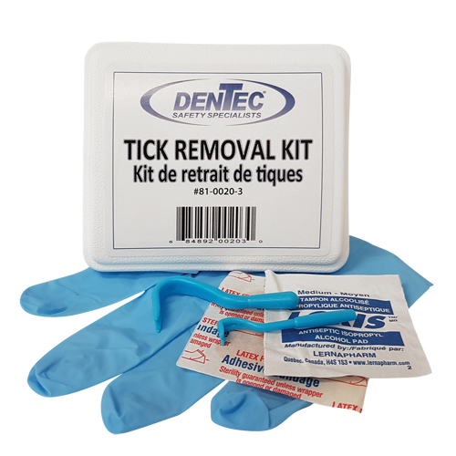 Ensemble de s&eacute;curit&eacute; contre les tiques, Dispositif m&eacute;dical Classe 1, Boîte en plastique Pathway Supply LP