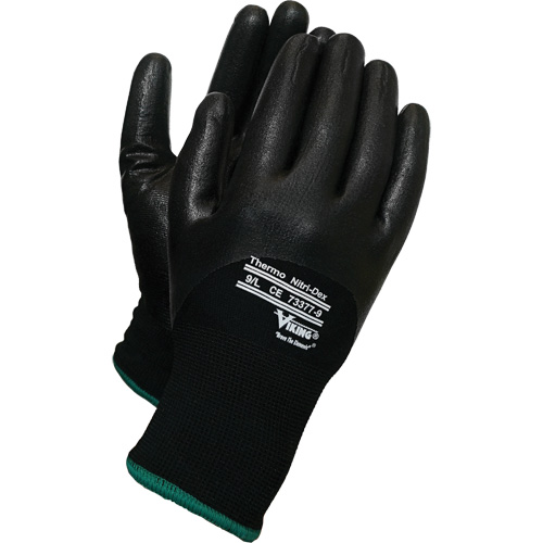 Gants thermiques Nitri-Dex Viking, 8/Moyen, R&ecirc;vetement Nitrile, Calibre 15, Enveloppe en Nylon Pathway Supply LP