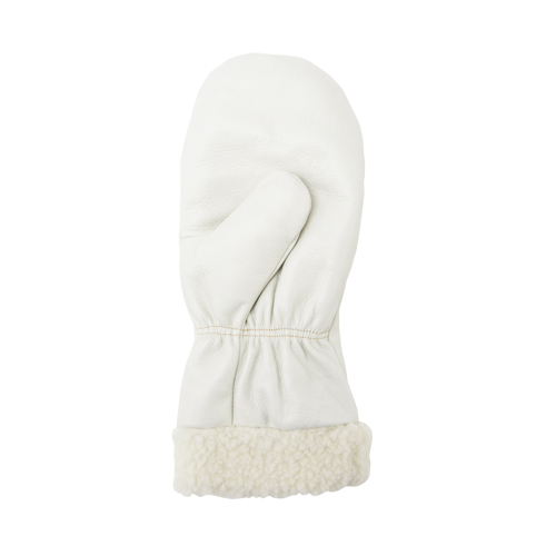 Mitaines d'hiver en cuir fleur de premi&egrave;re qualit&eacute; doubl&eacute;es de boa, Taille Grand, Mitaine Pathway Supply LP