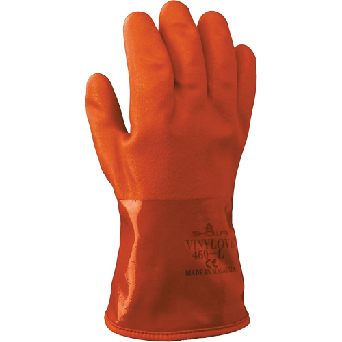 Atlas 460 Double-Dipped Gloves, Size Medium/8, 12" L, PVC, Acrylic/Cotton Inner Lining, 130-mil Pathway Supply LP