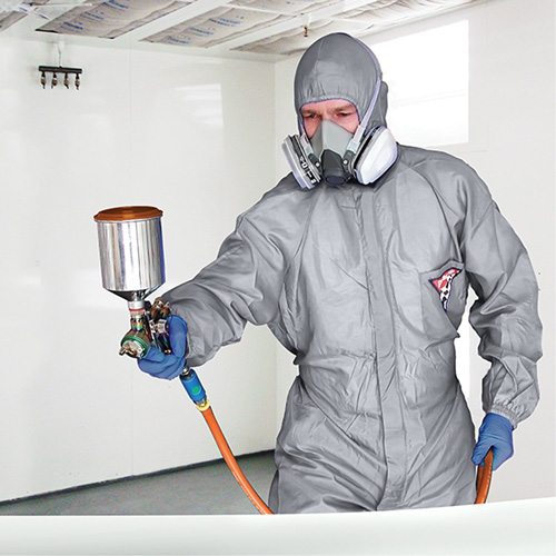 ProPlus Gard Protective Coveralls, Nylon, Large, Grey Pathway Supply LP