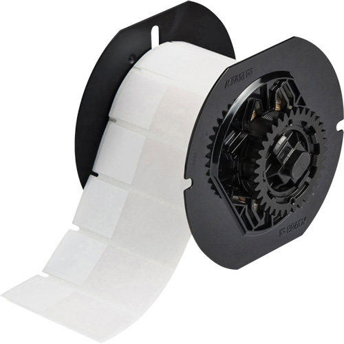 &eacute;tiquette autoplastifi&eacute;es pour fils et c&acirc;bles, Vinyle, 1" lo x 2,6" h, Incolore/blanc Pathway Supply LP