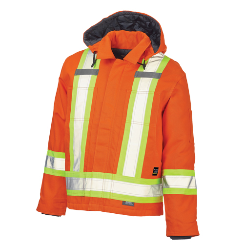 Safety Jacket, High Visibility Orange, Large Pathway Supply LP