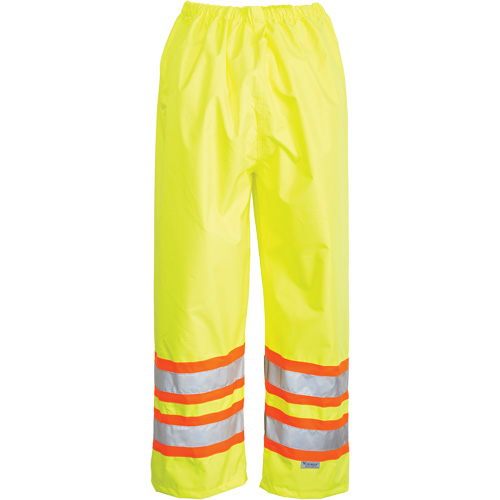 Open Road&reg; Waist Pants, Polyester, Small, High Visibility Lime-Yellow Pathway Supply LP