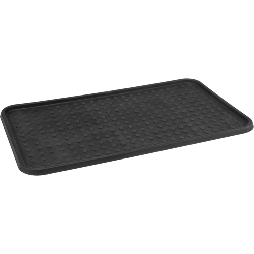 Boot Tray, Plastic, Black, 25" L x 14" W Pathway Supply LP