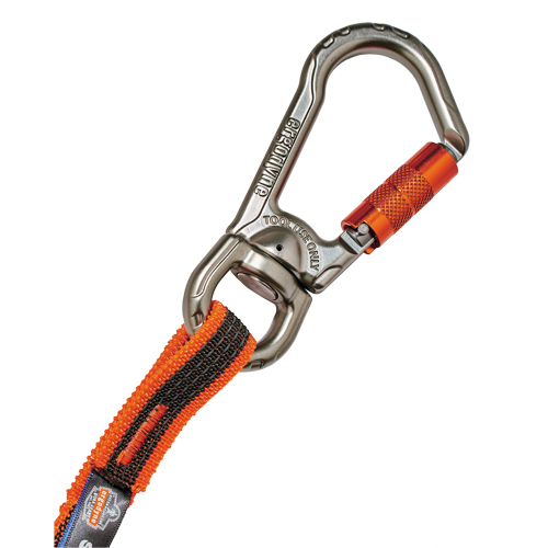 Longe porte-outils &agrave; rotule et &agrave; verrouillage double Squids 3109F(x), Tendeur, Mousqueton/boucle Pathway Supply LP