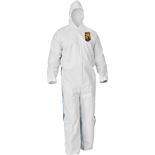 Kleenguard A40 Coveralls with Breathable Back, Large, Blue/White, Microporous/SMS Pathway Supply LP