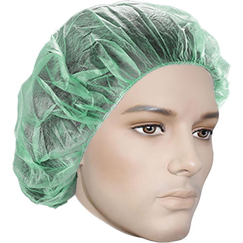 Bonnets bouffants, Polypropyl&egrave;ne, 21", Vert Pathway Supply LP