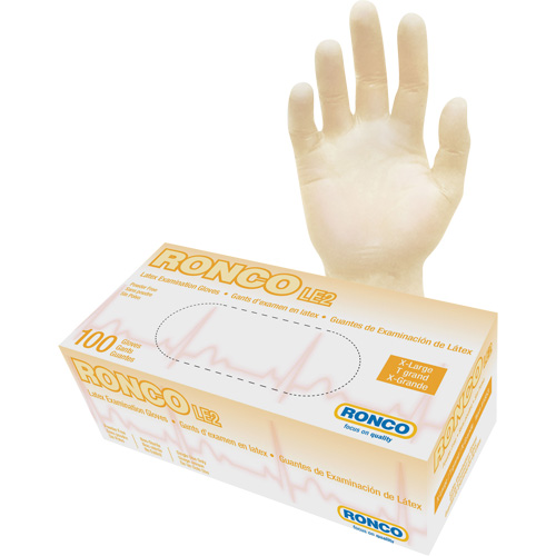Disposable Gloves, X-Large, Latex, 4-mil, Powder-Free, Natural, Class 2 Pathway Supply LP