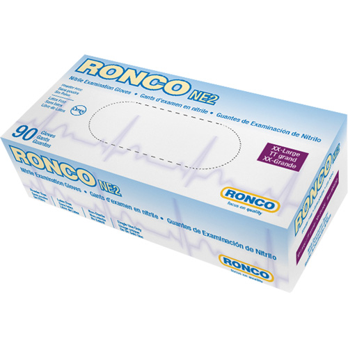 Disposable Gloves, 2X-Large, Nitrile, 4-mil, Powder-Free, Blue Pathway Supply LP