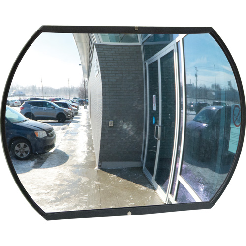 Roundtangular Convex Mirror with Bracket, 18" H x 26" W, Indoor/Outdoor Pathway Supply LP