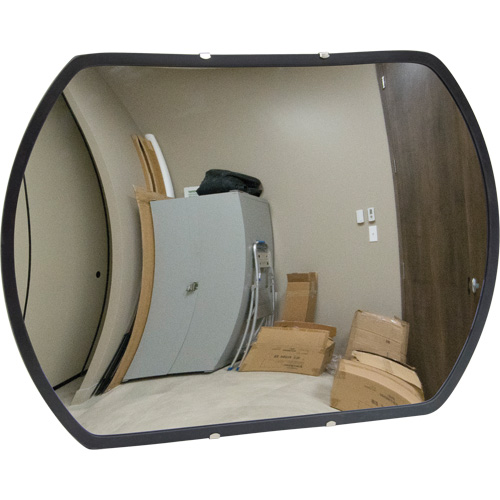 Miroir convexe rectangulaire/rond avec support, 12" h x 18" la, Int&eacute;rieur/Ext&eacute;rieur Pathway Supply LP