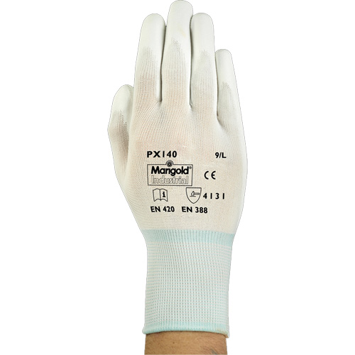 PX140 Coated Gloves, 6/X-Small, Polyurethane Coating, 15 Gauge, Nylon Shell Pathway Supply LP