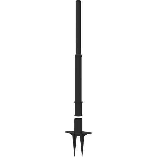 PLUS Barrier Post, 42" High, Black Pathway Supply LP