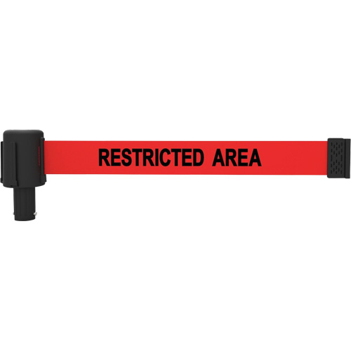 PLUS Banner Cassette, Restricted Area, 15', Red Tape Pathway Supply LP