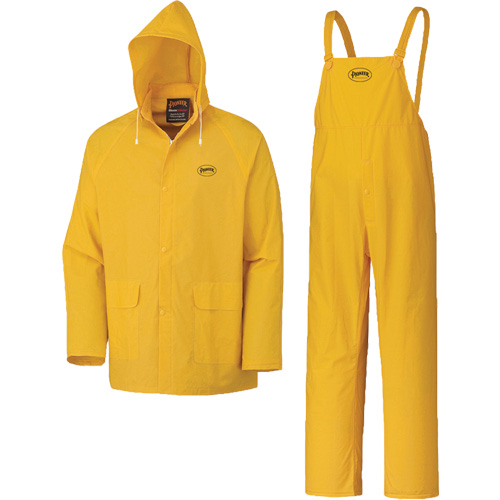 577 3-Piece Rain Suit, Polyester/PVC, 5X-Large, Yellow Pathway Supply LP