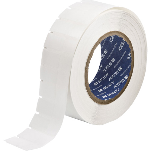 &eacute;tiquettes &agrave; transfert thermique B-461, Polyester, 0,6" lo x 1,625" h, Blanc Pathway Supply LP